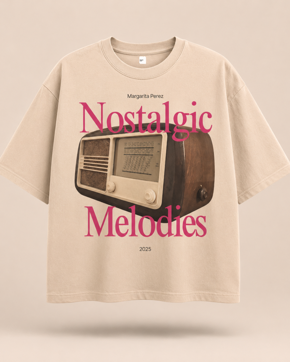 Nostalgic Melodies Oversized Tee
