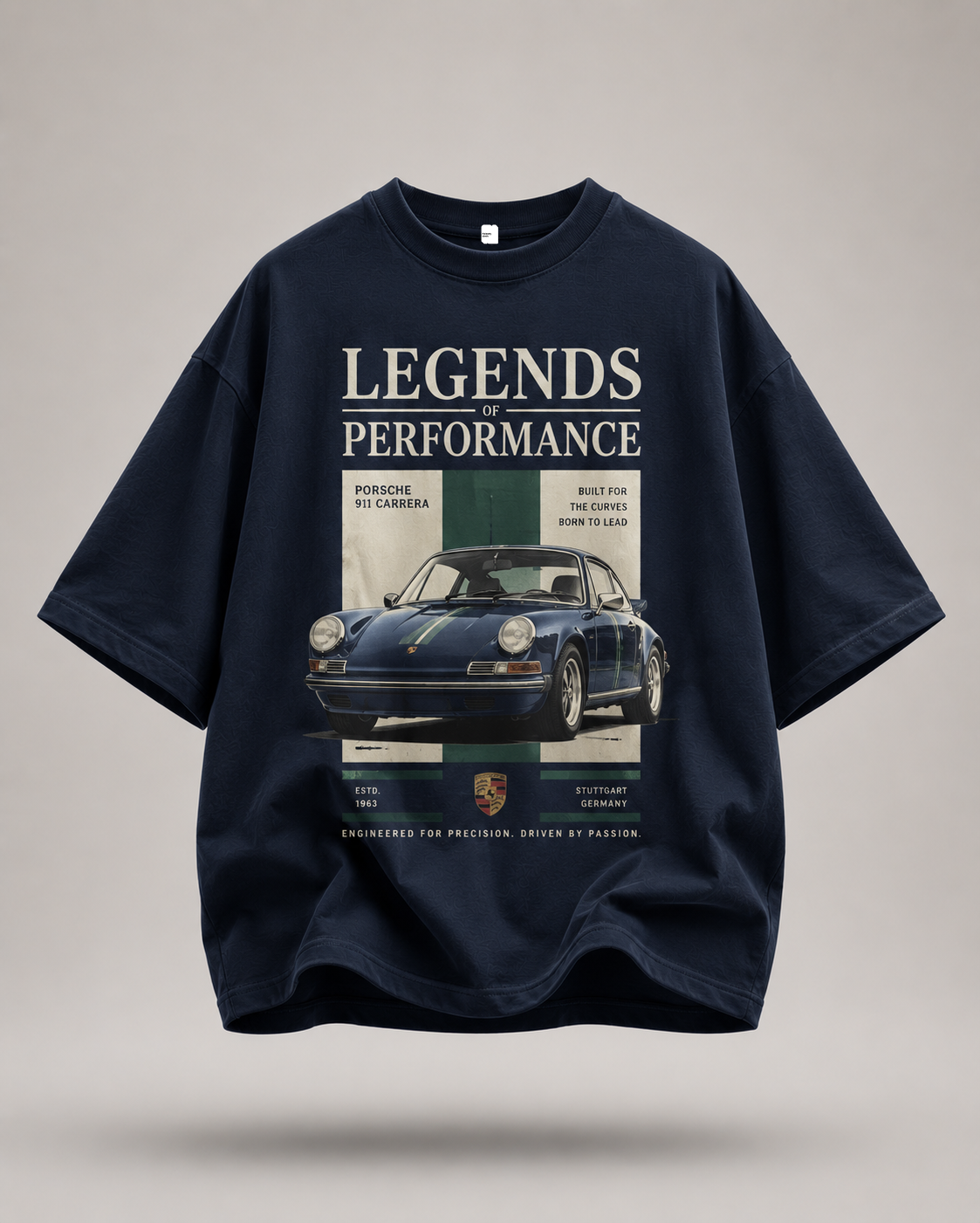 Legends of Performance Oversized Tee – Midnight Navy