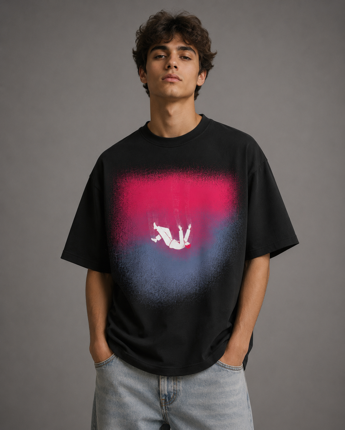 Falling Silence Oversized Tee