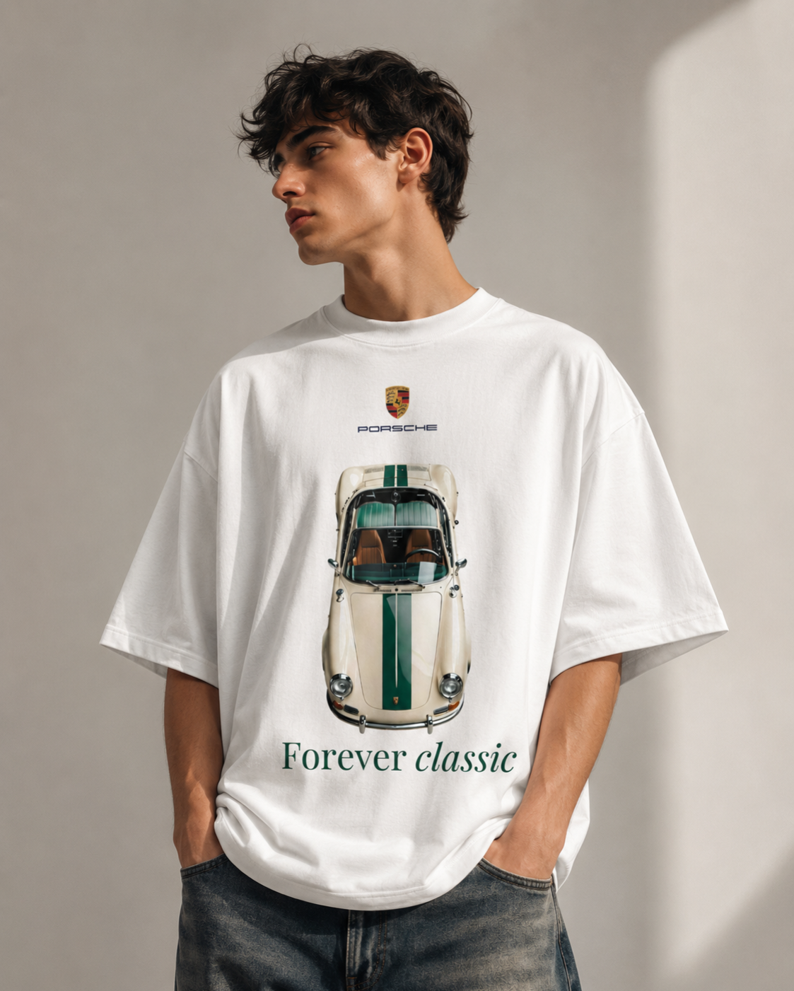 Pure White Forever Classic Oversized Tee