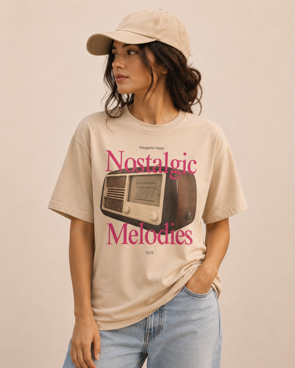 Nostalgic Melodies Oversized Tee