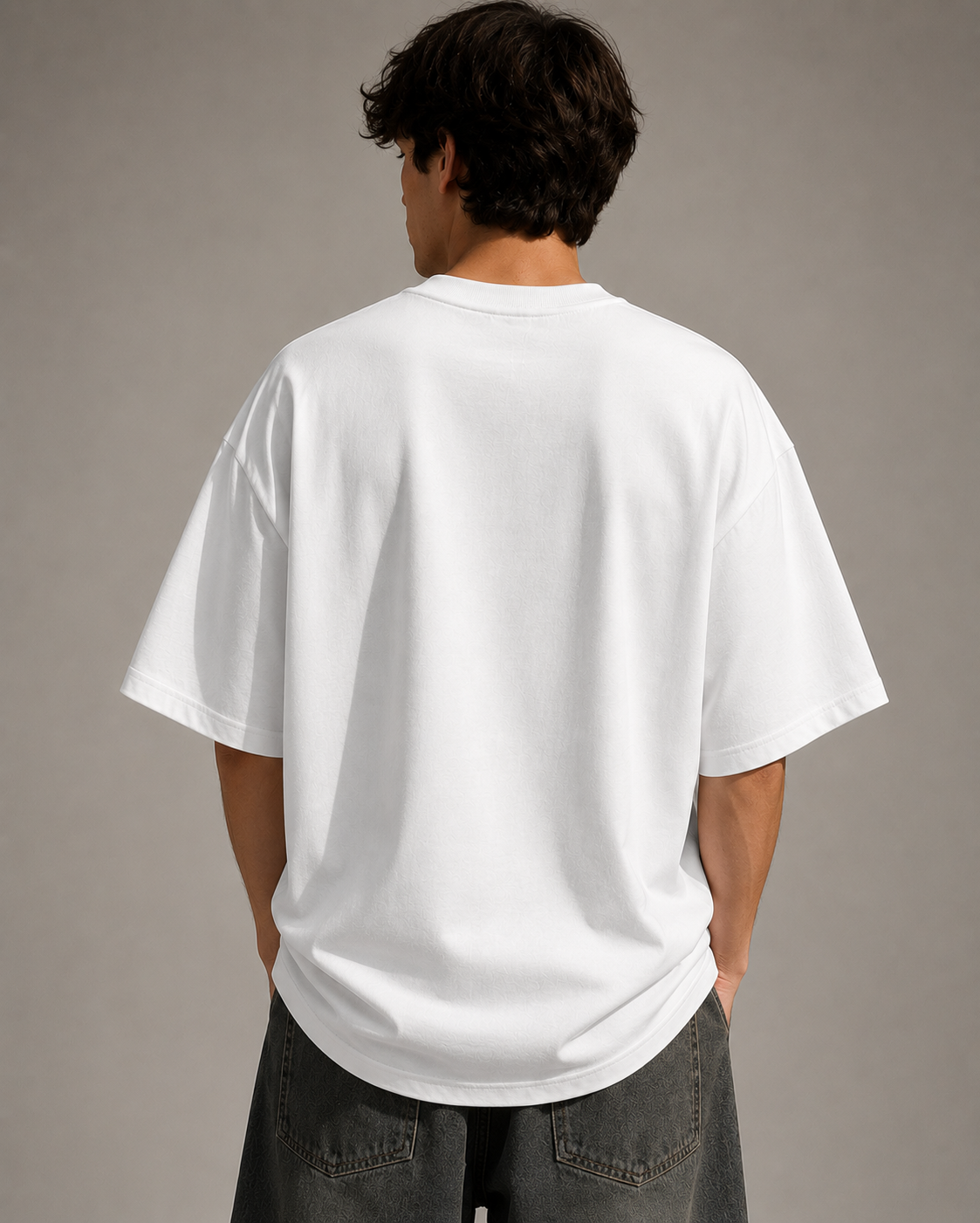 Pure White Midnight Run Oversized Tee