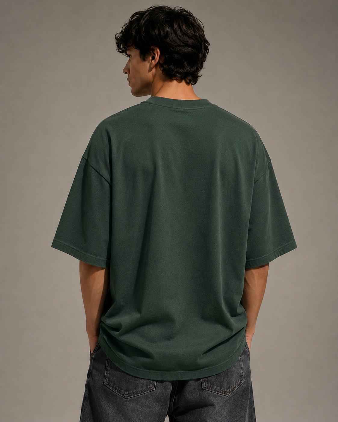 Wanderlust Oversized Tee – Forest Green