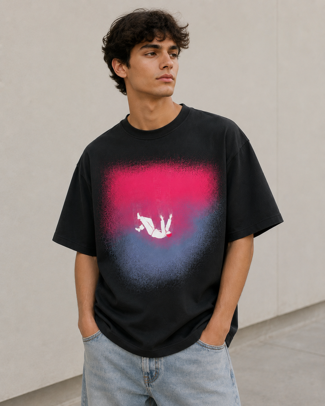 Falling Silence Oversized Tee