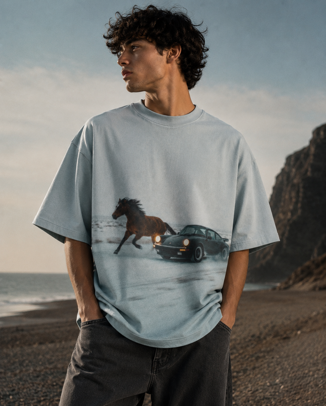 Coastal Drift Oversized Tee