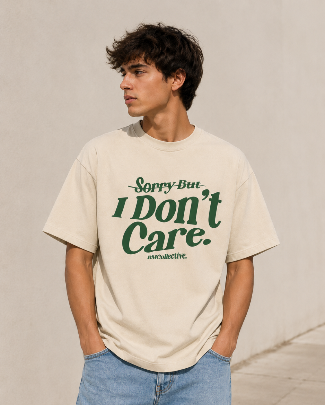 Sorry But I Don’t Care Oversized Tee