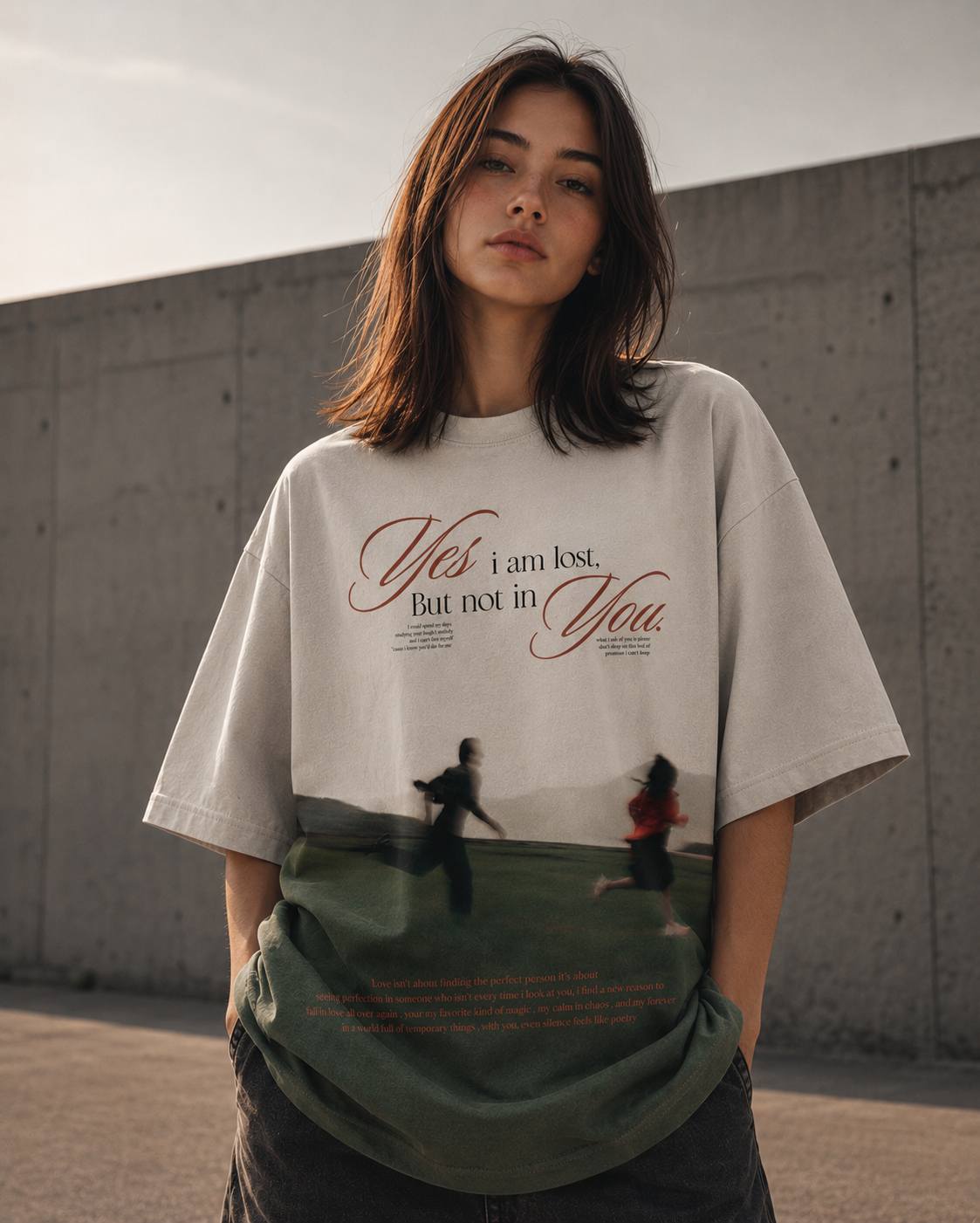 Yes I am Lost Oversized Tee