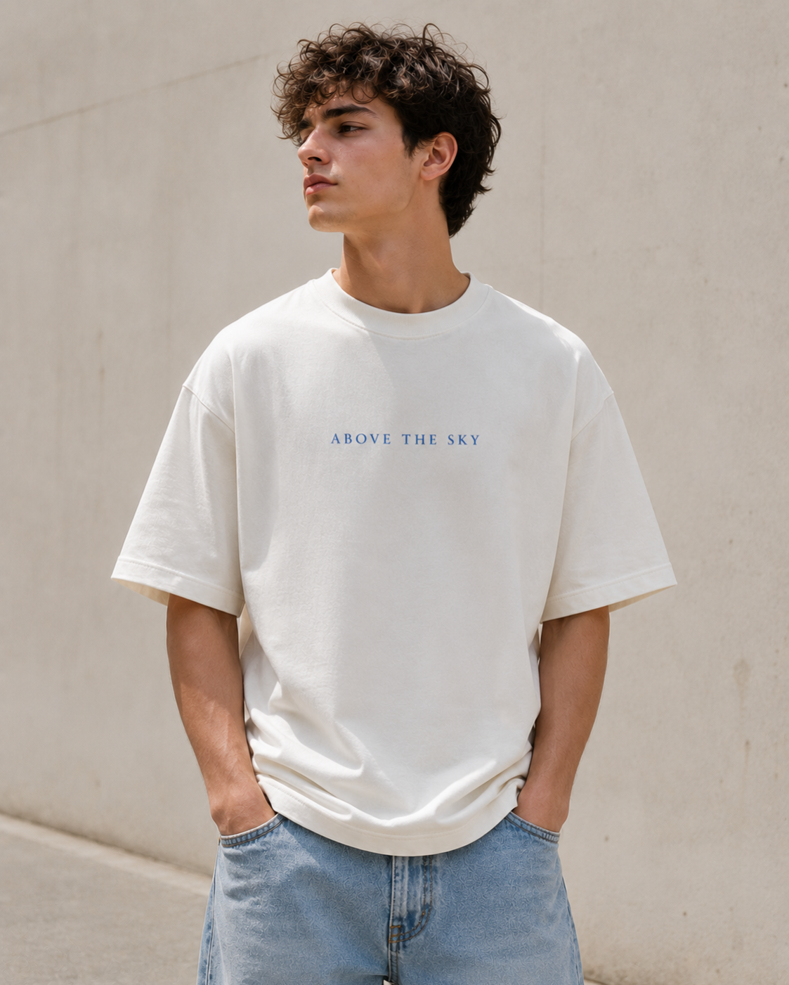 Above The Sky Eiffel Oversized Tee