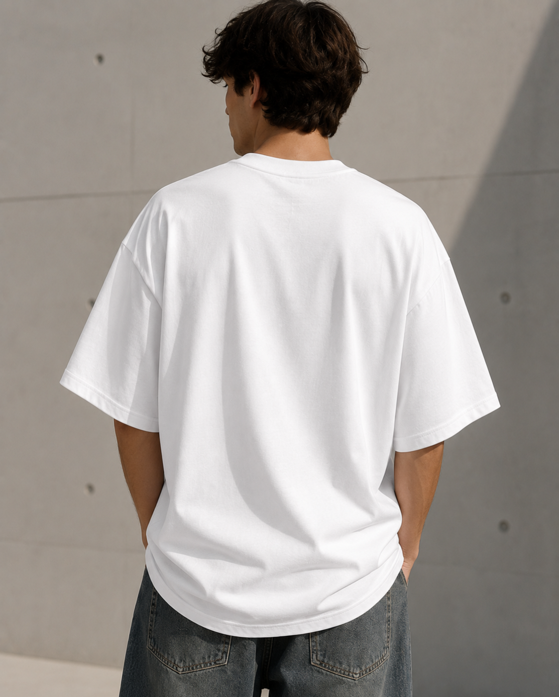 Pure White Midnight Run Oversized Tee