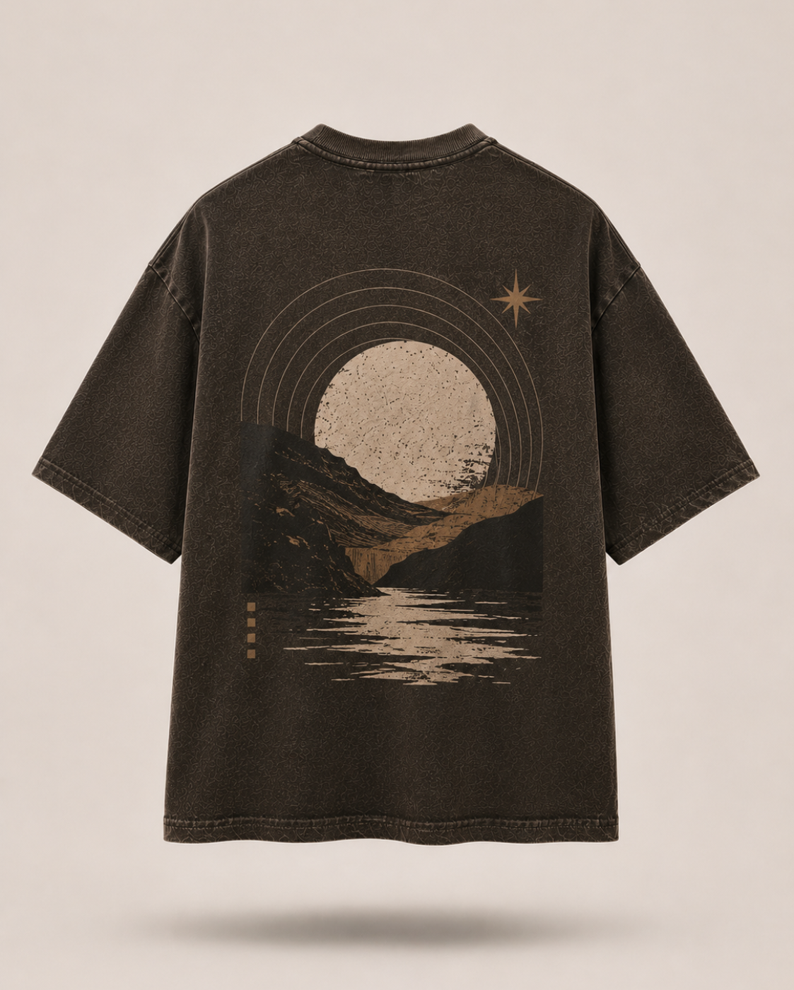 Find Beauty In Simplicity oversized tee back graphic